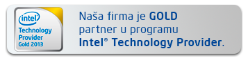 Naša fima je GOLD partner v programe Inter(R) Technology Provider